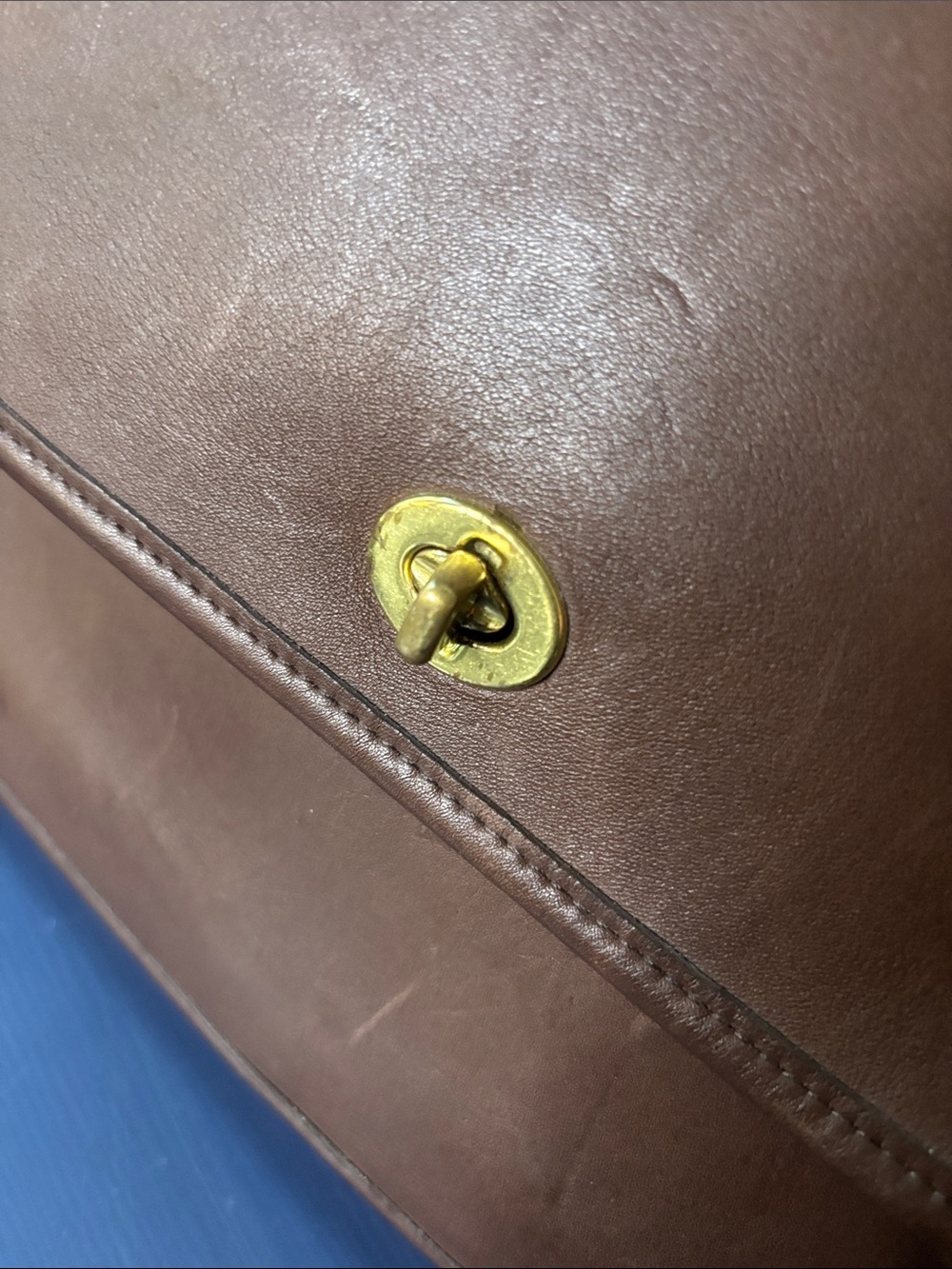 1999 COACH Brown Leather Colebrook Messenger Bag 5181 - Picture 3 of 8